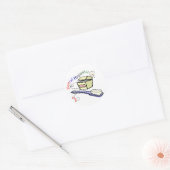 Dential Hygienist T-shirts en cadeautjes Ronde Sticker (Envelop)