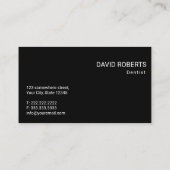 Dentist 3D Tandgebitsgebondenheid Visitekaartje (Achterkant)