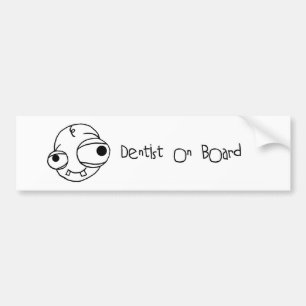 Dentist aan boord van de bumpersticker