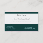 Dentist Afsprakenkaartje (Achterkant)