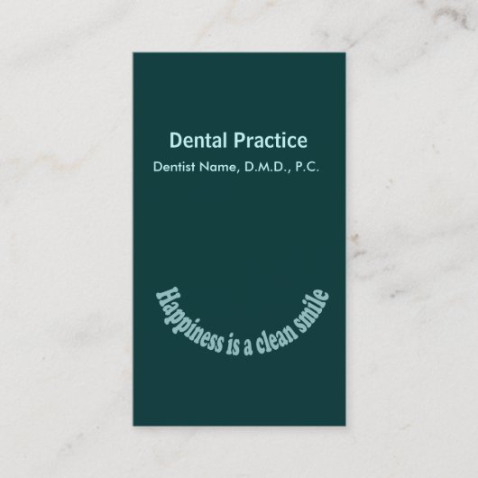 Dentist Afsprakenkaartje (Voorkant)