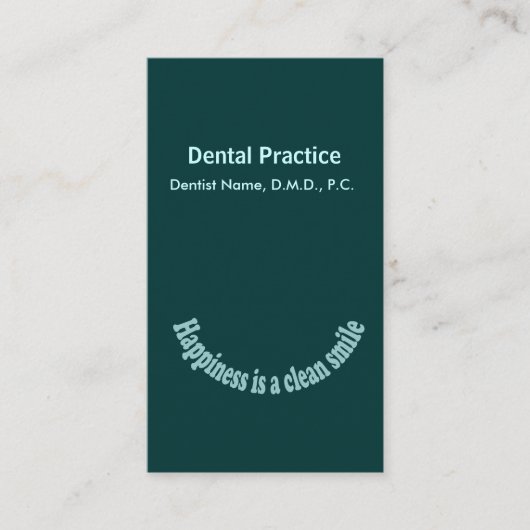 Dentist Afsprakenkaartje (Voorkant)