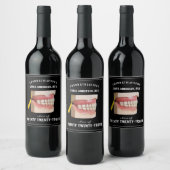 Dentist Afstuderen Congrint Wijnlabel Wijn Etiket (Flessen)