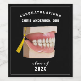 Dentist Afstuderen Congrint Wijnlabel Wijn Etiket