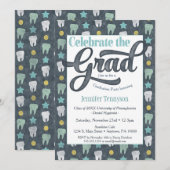 Dentist Afstuderen Uitnodiging tandheelkundige ver (Voorkant / Achterkant)