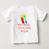 Dentist als mijn vader Baby T-shirt (Voorkant)