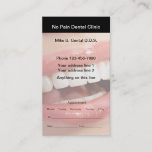 Dentist Appointards Afsprakenkaartje