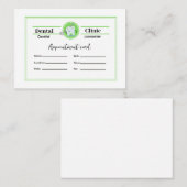 Dentist Appointment Card Afsprakenkaartje (Voorkant / Achterkant)