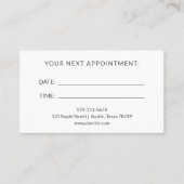 Dentist Appointment Card Visitekaartje (Voorkant)