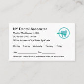 Dentist Appointment Sjabloon Visitekaartje (Voorkant)