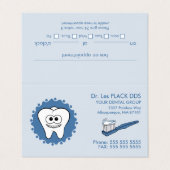 Dentist Appointment Visitekaartjes (Buitenkant ongevouwen)