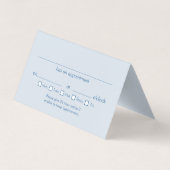 Dentist Appointment Visitekaartjes (Achterkant)