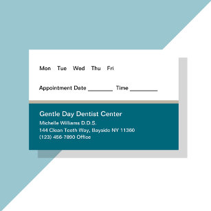 Dentist Appointment Visitekaartjes Combo