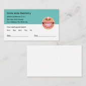 Dentist Appointment Visitekaartjes Modern design (Voorkant / Achterkant)