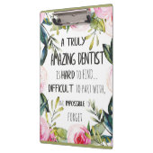 Dentist appreciation Doctor Bedankt Cadeaud Quote Klembord (Links)