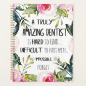 Dentist appreciation Doctor Bedankt Cadeaud Quote Planner (Voorkant)