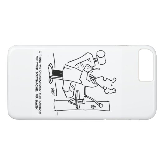 Dentist Behandeling van een Cartoon Case-Mate iPhone Case (Achterkant (Horizontaal))