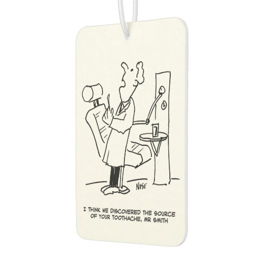 Dentist Behandeling van een Cartoon Luchtverfrisser (Links)