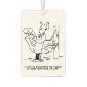 Dentist Behandeling van een Cartoon Luchtverfrisser (Achterkant)