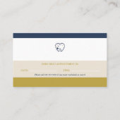 Dentist | Benoemingskaart voor tandheelkundig gebr Visitekaartje (Achterkant)