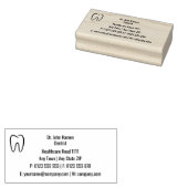 Dentist | Beroepsbeoefenaars Rubberstempel (Gestempeld)