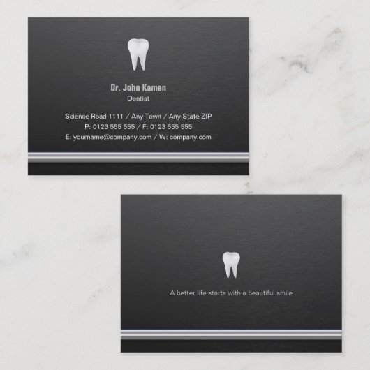 Dentist | Beroepsbeoefenaars Visitekaartje (Voorkant / Achterkant)