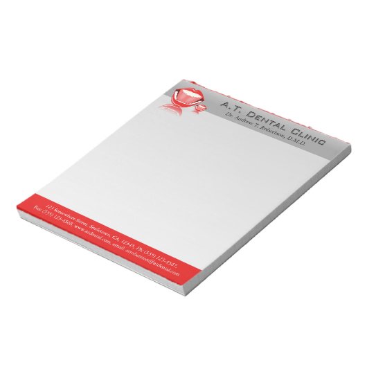 Dentist Big Mouth Small Dental Notitieblokken (Linkerzijde)