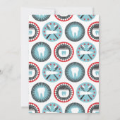 Dentist Birthday Invitation Dental Hygienist Party Kaart (Achterkant)