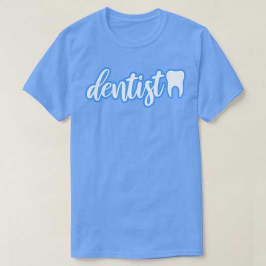 Dentist blauw t-shirt (Design voorkant)