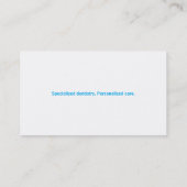 Dentist | Blauw Visitekaartje (Achterkant)
