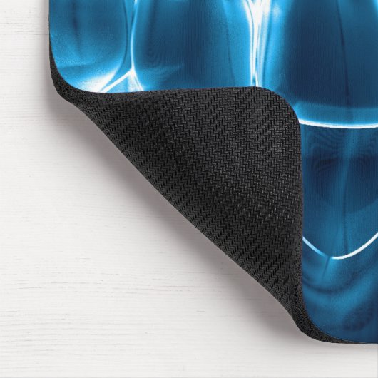 Dentist Blue Glowing Teeth Smile Mousepad Muismat (Hoek)