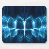 Dentist Blue Glowing Teeth Smile Mousepad Muismat (Voorkant)