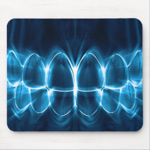 Dentist Blue Glowing Teeth Smile Mousepad Muismat