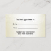 Dentist Blush Pink & Ivory Dental Appointment Afsprakenkaartje (Achterkant)
