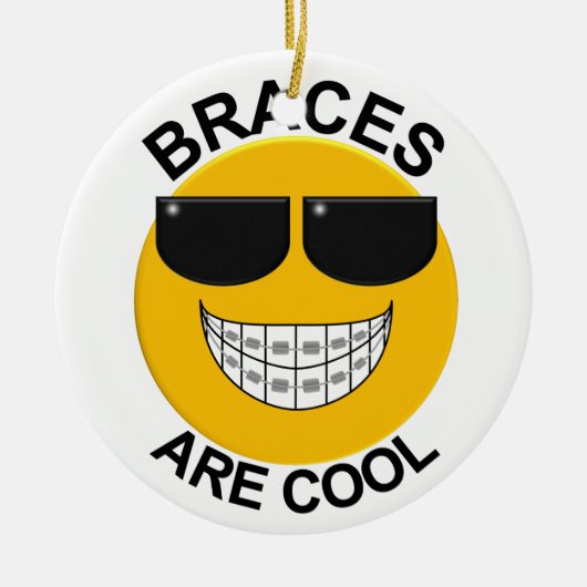 Dentist Braces zijn Cool Ornament (Voorkant)