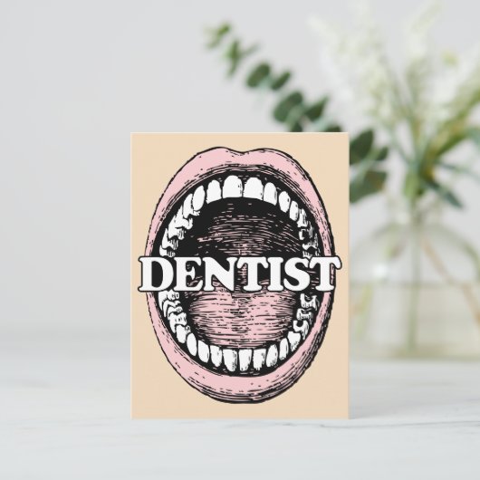 Dentist briefkaart (Staand voorkant)