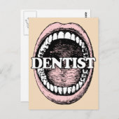 Dentist briefkaart (Voorkant / Achterkant)