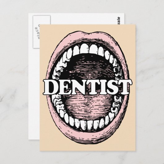 Dentist briefkaart (Voorkant / Achterkant)