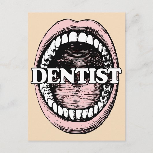 Dentist briefkaart (Voorkant)