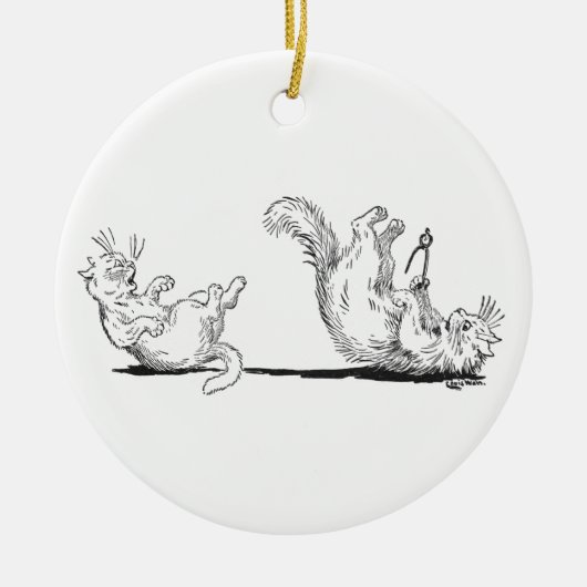 Dentist Cat Extracts verkeerde tand Keramisch Ornament (Voorkant)