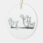 Dentist Cat Extracts verkeerde tand Keramisch Ornament (Links)