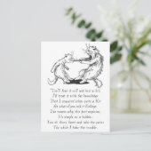 Dentist Cat Pulling Tooth Briefkaart (Staand voorkant)