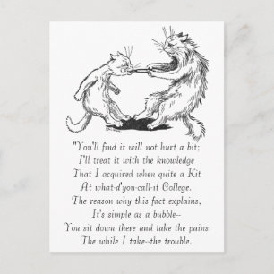 Dentist Cat Pulling Tooth Briefkaart