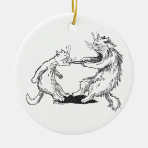 Dentist Cat Pulling Tooth Keramisch Ornament