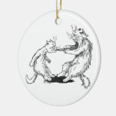 Dentist Cat Pulling Tooth Keramisch Ornament (Links)