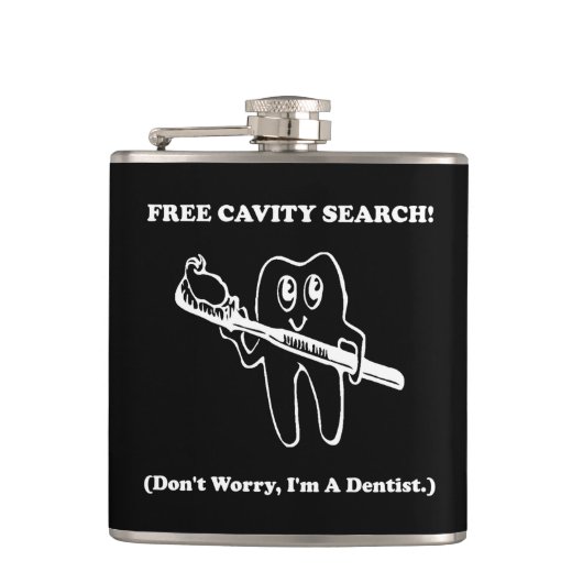 Dentist Cavity Search Heupfles (Voorkant)