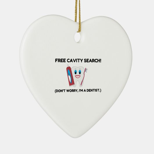 Dentist Cavity Search Keramisch Ornament (Rechts)