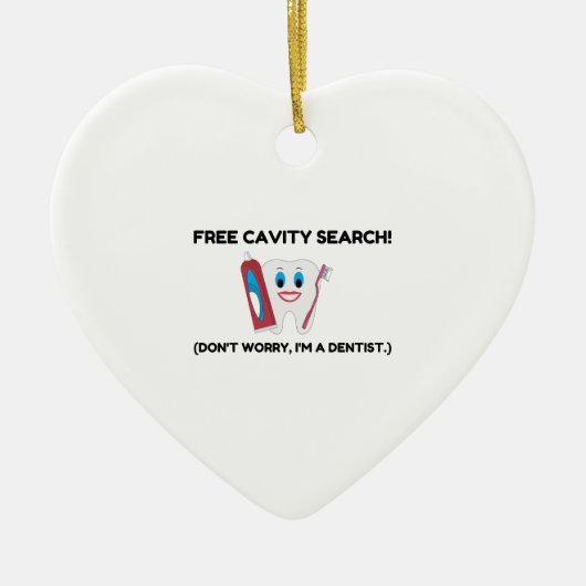 Dentist Cavity Search Keramisch Ornament (Voorkant)