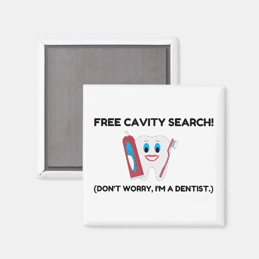 Dentist Cavity Search Magneet (Voorkant / Achterkant)