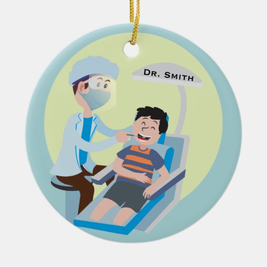 Dentist Ceramic Ornament (Voorkant)
